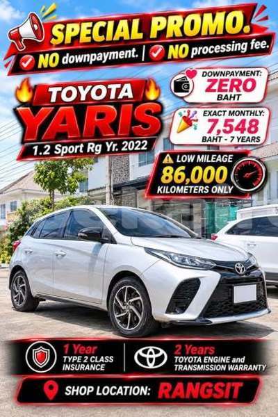 Big with watermark toyota yaris bangkok bangkok 78317