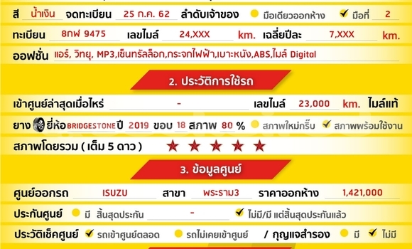 Buy Used Isuzu MU-X White Car in Nonthaburi in Nonthaburi Buy Used Isuzu MU-X White Car in Nonthaburi in Nonthaburi