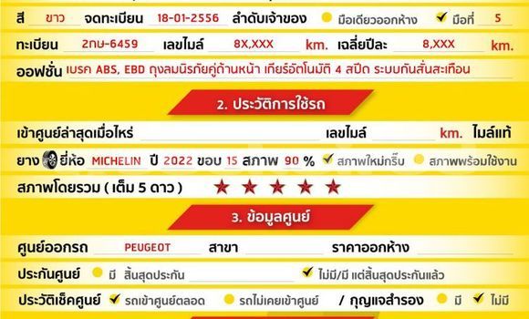 Buy Used Peugeot 207 White Car in Bangkok in Bangkok Buy Used Peugeot 207 White Car in Bangkok in Bangkok